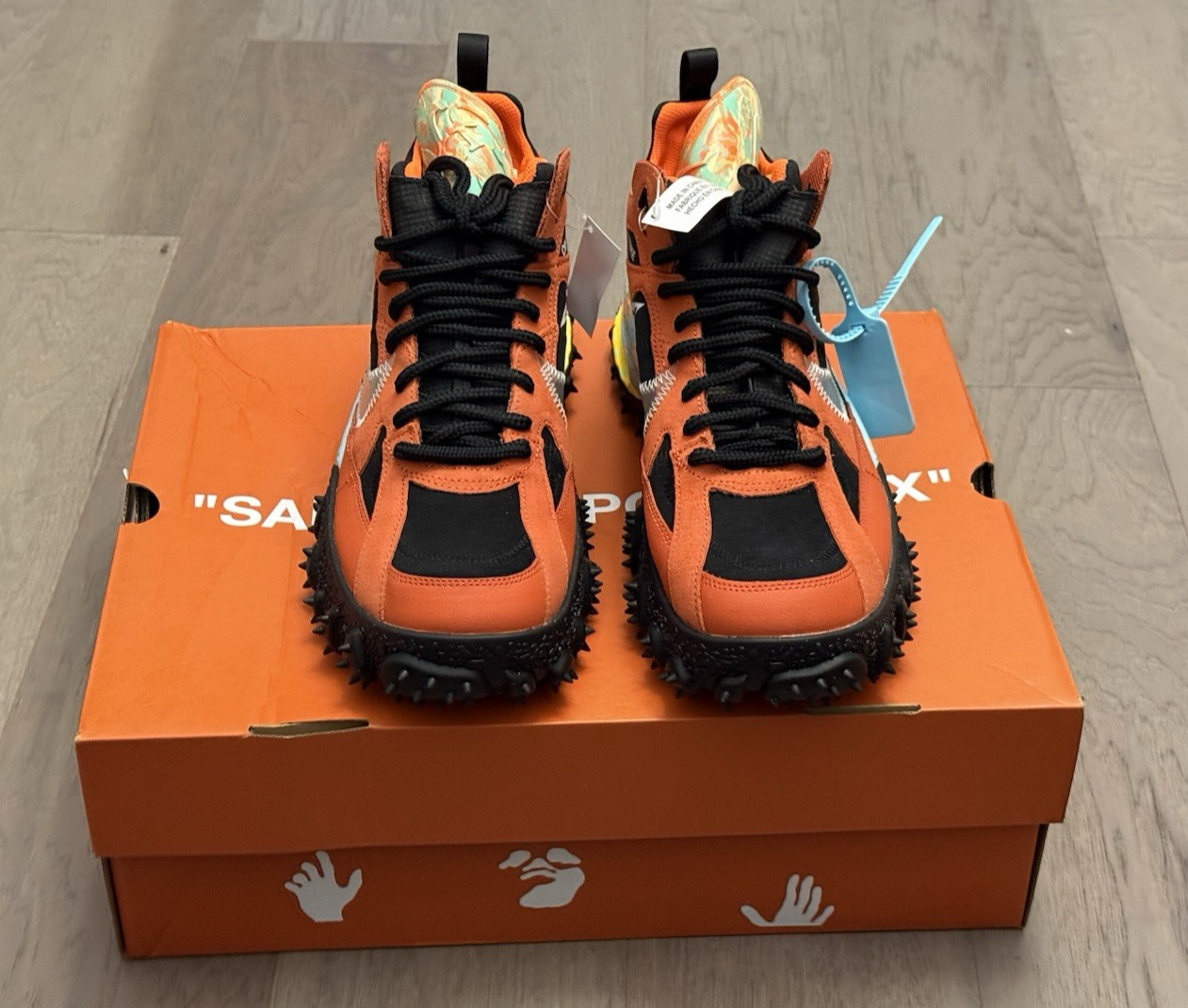 OFF WHITE X NIKE Nike Air Terra Forma Off White x Mantra Orange Taglia 7 DQ1615 800