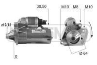 ERA Anlasser Starter 1.4Kw FüR Nissan Note Juke Renault Clio IV Captur