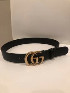 wide leather gucci belt