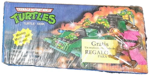 TMNT Turtle Tank + Splinter Set Vintage 90s Made in Argentina Grid Striker Molds