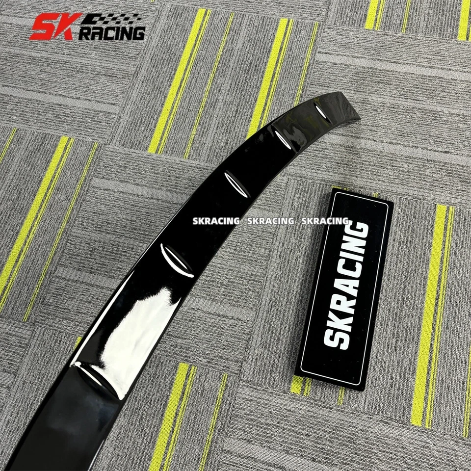 Aba de asa spoiler labial tronco teto preto brilhante FRP ajuste para Cadillac CT6 2016-2018 - Imagem 4 de 4