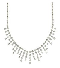 EXTRA LARGE 15.84CT DIAMOND 18KT WHITE GOLD MULTI ROW JOURNEY COCKTAIL NECKLACE