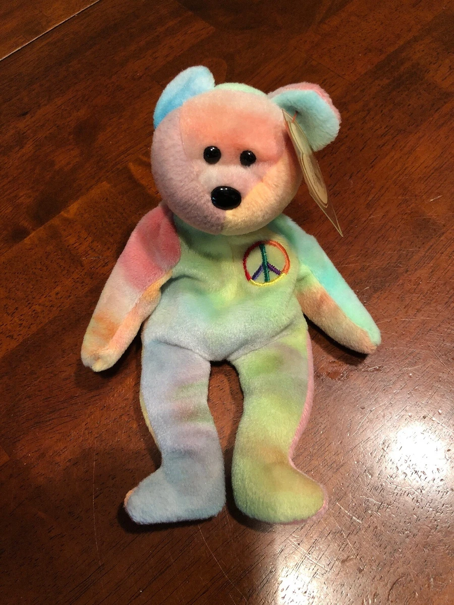 Beanie baby peace bear feb store 1 1996