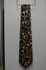 Steven Harris Vintage men's neck tie hand made 58" "Handcuffs"