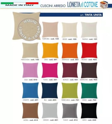 Federa Per Cuscino MoonWorks 40x40 Cm In Cotone, Tinta Unita Nera, Con Cerniera, Per Divano E Letto