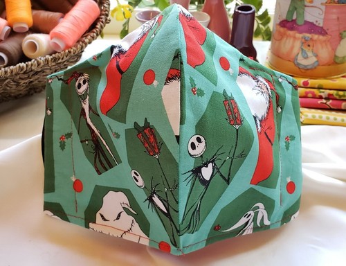 Nightmare Before Christmas Halloween Face Mask Adult / Kids Cotton racbrez - Picture 3 of 5