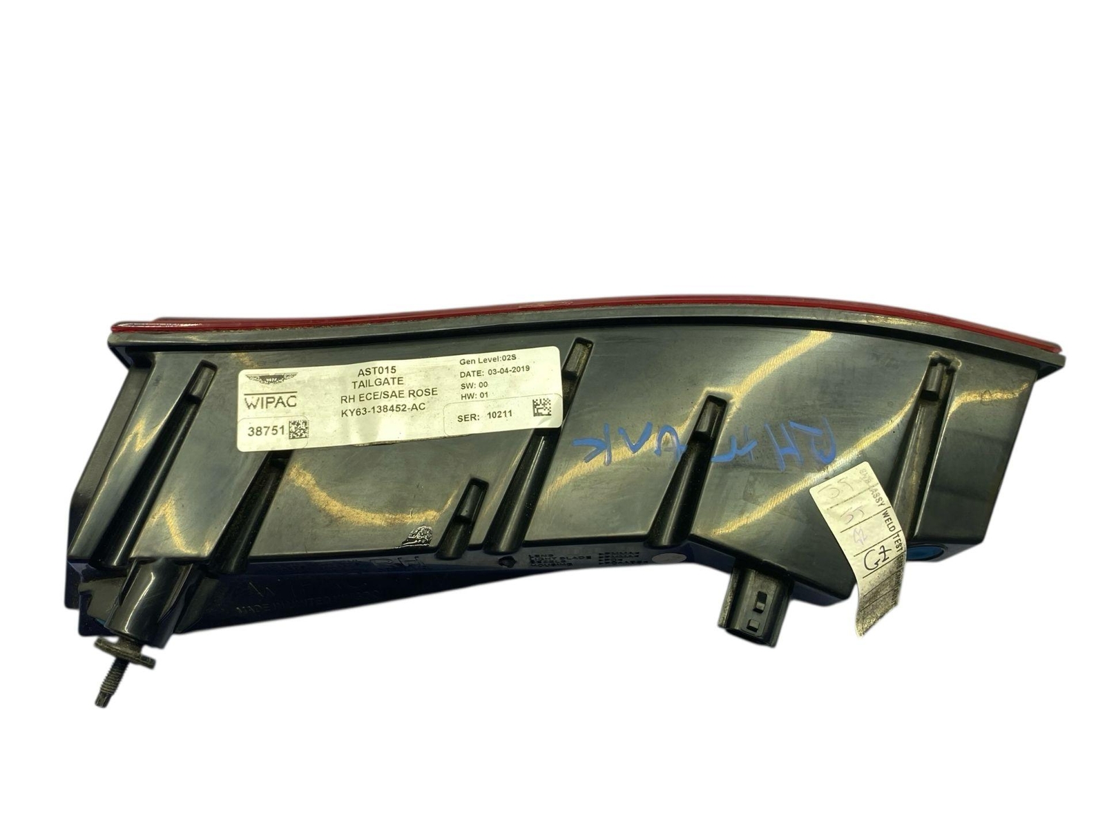 2019-2023 ASTON MARTIN VANTAGE REAR TRUNK LID RIGHT INNER TAIL LIGHT LAMP ASSY
