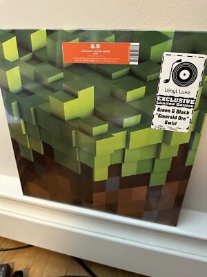 C418 Minecraft Volume Alpha Exclusive Black & Green ''Emerald Ore'' Swirl Vinyl LP