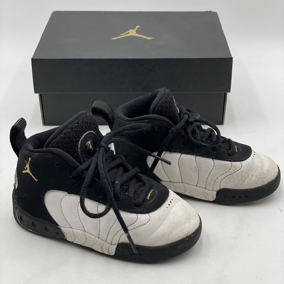 Jordan Jumpman Pro TD Sz 8c Black Gold White With Box Shoes Sneakers Tennis Shoe - Image 2 of 4