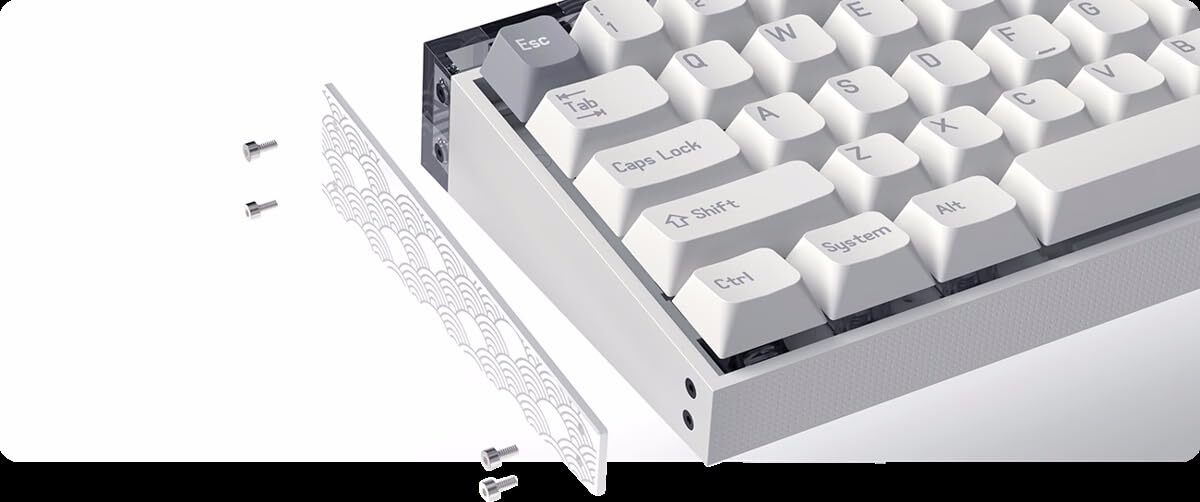 MelGeek MADE84 Pro USB Connection 8000Hz Mechanical Keyboard 68