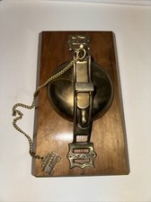 San Francisco Cable Car Conductor Bell Mounted On Wood
