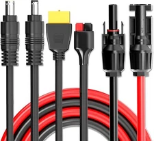 4-in-1 Solar Cable Anderson XT60 DC7909 DC5521 Solar Extension Cable for Solar