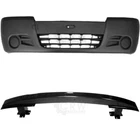 Set Bumper Front Grey Black + Carrier Steel Vauxhall Vivaro Year 06-14