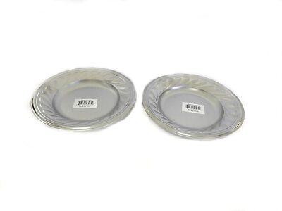 2 Multi-Purpose 9.25 Inch Metal Lightweight Camping Dishes Camp Plates Reusable