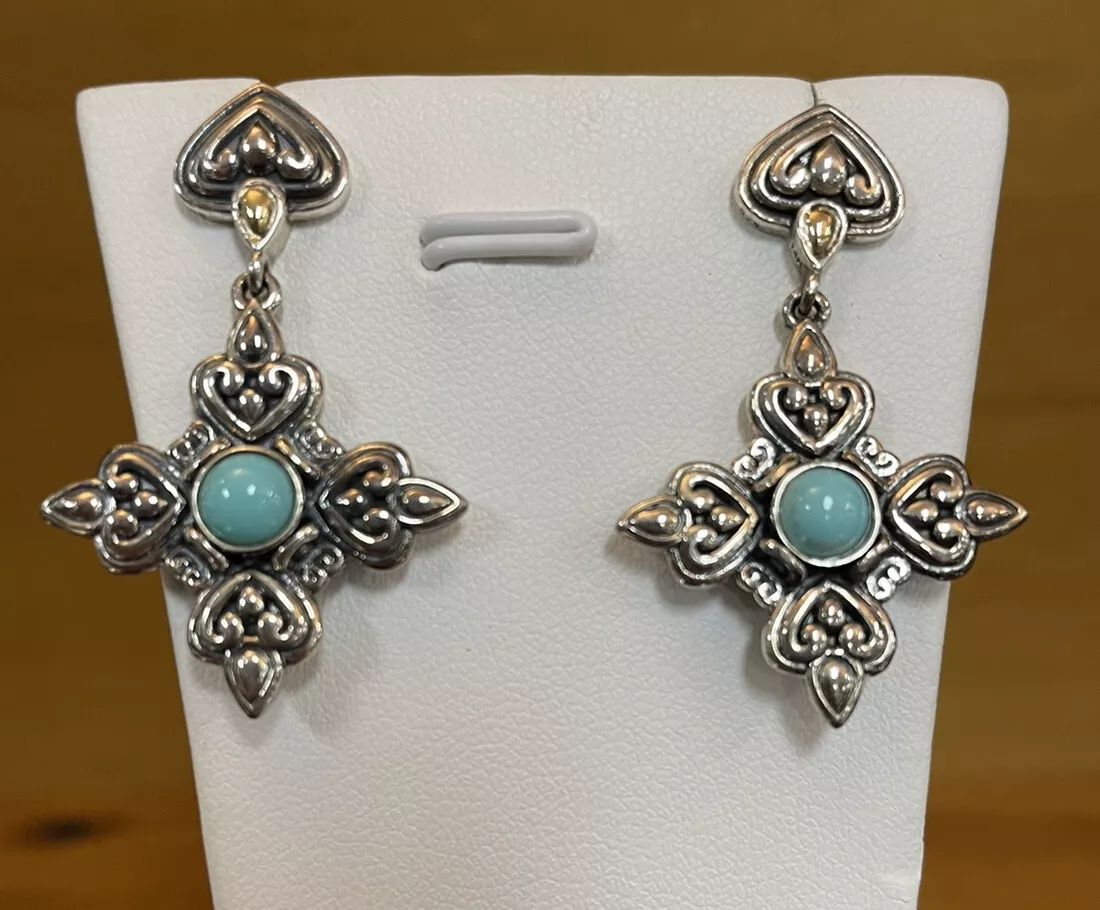 Gina Blue Coral Hook Earrings Mamas Gal #32 Gina Blue Coral Hook Earrings Mamas Gal