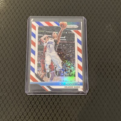 2018-19 Panini Prizm Red White Blue #129 D.J. Augustin Orlando Magic