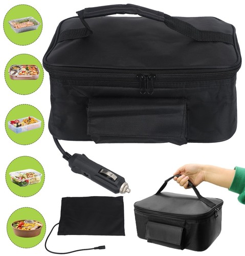 Portable Electric Heated Heating Lunch Box 12V Car Mini Microwave Oven Lunch Bag - Picture 10 of 12