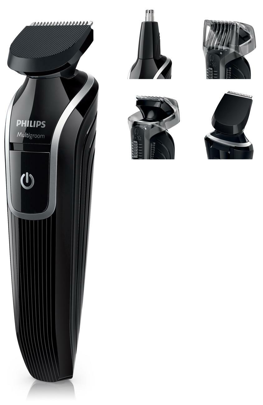 Philips Norelco 3000 Series QG3330/16 Cordless Face Trimmer 5 Tools Accessories