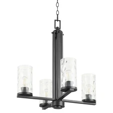 Quorum International 6111-4 Steinway 4 Light 22"W Chandelier - Black