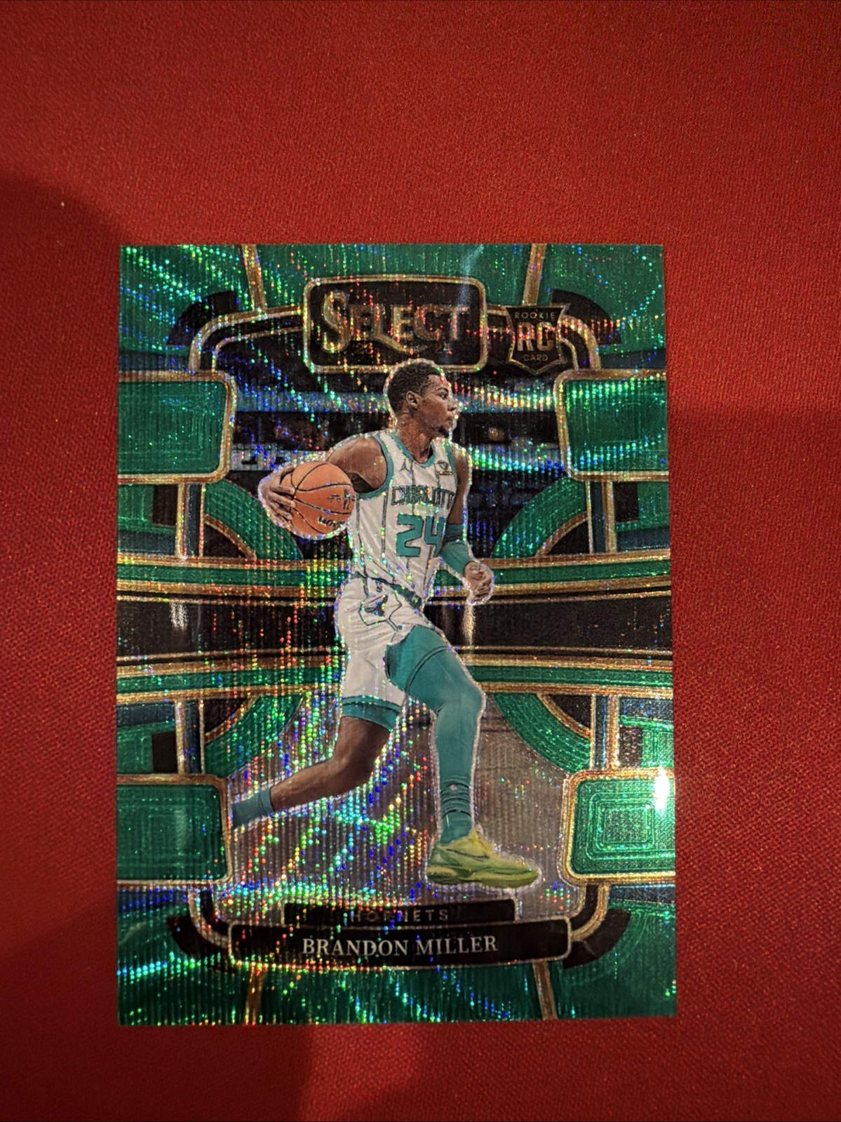 2023-24 Panini Select - Concourse Brandon Miller #80 Green Wave Prizm /50 Rookie