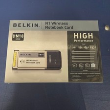 Belkin N1 Wireless Notebook Card New, Sealed