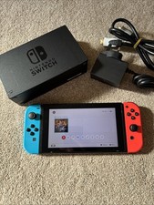 Nintendo Switch Switch Console - Neon Blue/Neon Red *READ DESCRIPTION* ✅