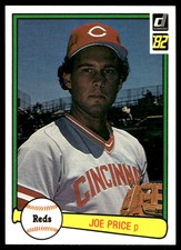 Joe Price 1982 Donruss #481 Cincinnati Reds MLB READ FREE SHIPPING AutographDen