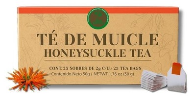 Muicle Té (Mexican Honeysuckle Herbal Tea)   25 Tea Bags   100% Natural, Vegan