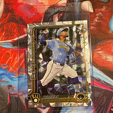 Topps 2025 Series 1 Carlos Rodriguez RC Rookie Card #16 Milwaukee Brewers. rookie card picture