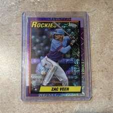 Topps 2025 Update Series Zac Veen Mojo Refractor Rookie #U90C-8 Rockies MLB