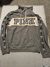 Victoria Secret PINK Gray Cowl Neck Sweatshirt Size M