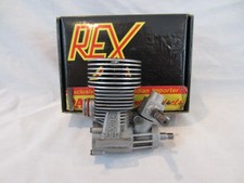 Vintage NOVAROSSI REX 350 .21 RC Car Engine with O.S. 4D Carburetor, USED