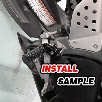 Black M-GRIP 25mm Adjustable Front Foot Pegs For Honda CBF600 N/S 04-06 05