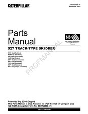 Caterpillar Cat 527 Track Type Skidder Parts Catalog Manual