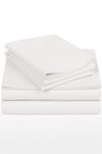 600 Thread Count Cotton Bed Sheets for Twin Size 100 Egyptian Cotton Sheets ...