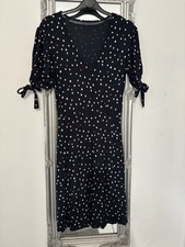 Next Women’s Navy Spotty Red/White Dress Size 8 Excellent Condition