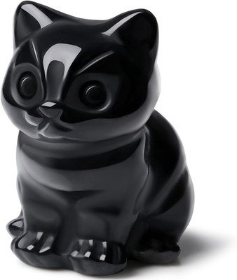 Black Cat Decor Obsidian Cat Crystal Figurines Crystals for Cat Lovers Men Women