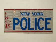 New York Statue of Liberty Police License Plate Buffalo NY 