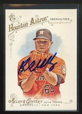2014 Topps Allen Ginter A&G BRETT OBERHOLTZER Signed Card autograph auto ASTROS