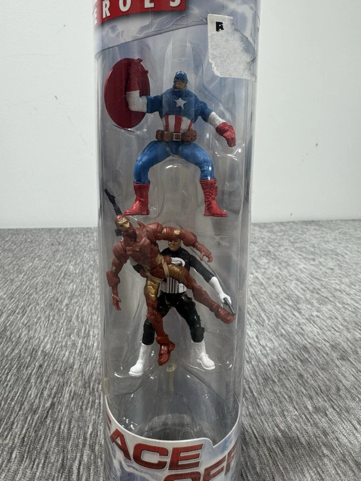 Hasbro Marvel Legends Action F Face Off Capitán América, Punisher, Iron Man LEER Foto 2 de 4