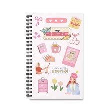 2026 Journal  Cute Pink Spiral Notebook