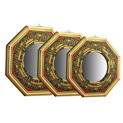 Round Mirror Vintage Chine Ancient Mirror Convex Concave Mirror Home Decor