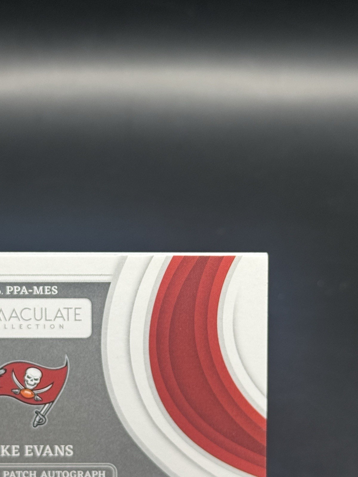 2024 Panini Immaculate MIKE EVANS Premium Nike Swoosh Patch Auto GOLD 6/10 BUCS view 9