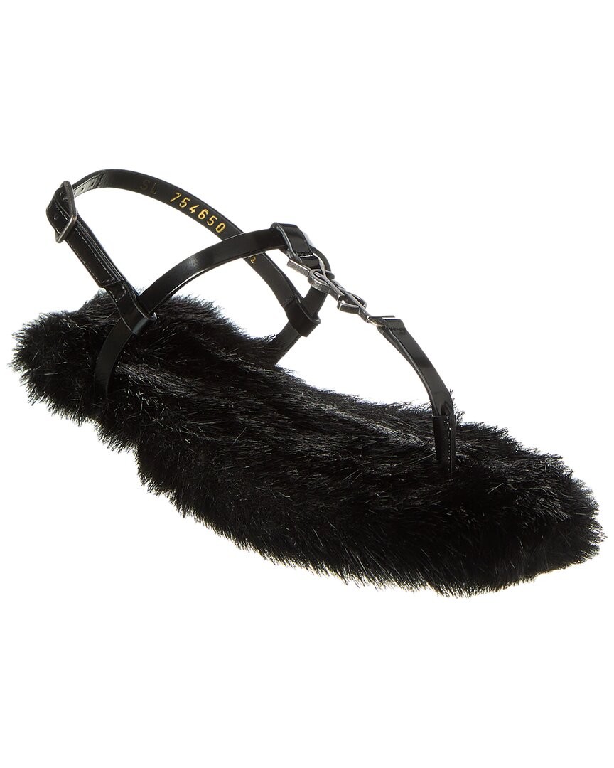 Saint Laurent Cassandra sandalo donna in pelle