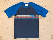 Hanna Andersson Blue Shark UV Rash Guard Swim Shirt, Size 150