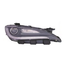 PASSENGER SIDE HALOGEN HEAD LIGHT ASSEMBLY; WITH LED DAYTIME RUNNING  LAMPS;