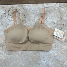 Kindred Bravely Womens Hands-Free Pumping & Nursing Bra M-Regular 34B-DD Beige