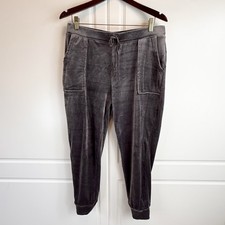 House of Harlow 1960 Velour Joggers Women  s Size L Pull On Drawstring Pockets