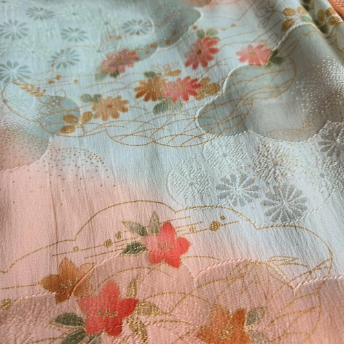 Pure Silk Obijime Obiage Set Ne1 Japanese Kimono Komon Visityear'S Braided Weddi - Picture 2 of 2