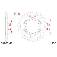 Zahnrad Afam Stahl P520 - Z46 (DIS.50602) Ducati 600 Monster 99/01